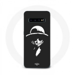 Coque Maniacase pour Samsung Galaxy S10 Plus Monkey D. Luffy black and white