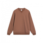 Li Ning Hiina V&auml;rvide Seeria &Uuml;hev&auml;rviline &Uuml;mara Kaelusega Pullover Meeste Pusas&auml;rk Piimakohvipruun AWDT965-5 XXL