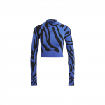 Adidas Logo L&uuml;hikeste Varrukatega Liibuv T-s&auml;rk Naiste Topp Sinine HF3066 XS
