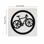 Metallist Jalgratta Seinakunst &ndash; Stiilne Jalgratturi Kingitus ja Bikeri Kunst Elegantne Jalgratta Seinakujundus Ideaalne Koju Garaaži v&otilde;i Jalgrattas&otilde;idu Entusiastidele heleroheline v&auml;rv