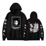 Attack on Titan Jaapani anime multifilmi kapuuts Jaapani graafika anime kapuutsiga kapuuts Topid riided XXXXL valge