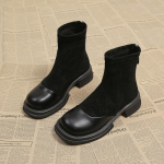 Moodsad Naiste Suede Pahkluusaapad Korterid Nahast Disainerkingad Naine 2024 Trend Lumesaapad Moodsad Uued Gooti Chelsea Saapad Punk Mujer Botas 40 must