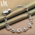 925 h&otilde;bedast s&uuml;damekujuline k&auml;ev&otilde;ru Moodsad pulmaehted 20CM