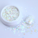 Pearl colored shell light nail glitter macaron aurora nail glitter decoration