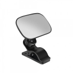 Reguleeritav auto tagaistme beebi laste vaatepeegli autoosad 360 rotatsiooniga 2-&uuml;hes auto ornament universaalne mini ohutusmonitor Black