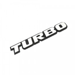 1 tk TURBO 3D alumiiniumsulamist autokleebised Auto kere tagumine tagaluugi m&auml;rk Embleem Dekoratiivkleebised Auto v&auml;listarvikud punane