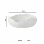 Sashimi taldrik keraamilised &otilde;htus&ouml;&ouml;gitaldrikud restoran kivimustriga paks supikauss puuviljasalati kausid loominguline ebakorrap&auml;rane lauan&otilde;u