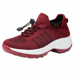 Naiste Ortopeedilised Venivad Pehmendusega Kingad Mugavad Cloud Pro Hingav V&otilde;rk Sokk Moes Tossud Libisemiskindlad Kiilud Jooksujalatsid 38 veinipunane v&auml;rv