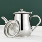 Household Kettle for Storing Cooking Oil in Stainless Steel 70oz