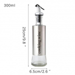 300 ml/500 ml oliivi&otilde;li dosaatori pudel, klaasist roostevabast terasest &otilde;li ja &auml;&auml;dika kruet&otilde;li dosaator Cruet komplekt k&ouml;&ouml;gitarvikud