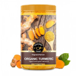 Teacurry orgaaniline kurkumipulber (200 grammi) - Abi s&auml;rava naha saamiseks ja seedimise parandamiseks &ndash; 100% orgaaniline, raskmetallide ja kemikaalideta