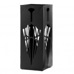 Metallist vihmavarju alus, suure mahutavusega &otilde;&otilde;nsa disainiga roostekindel sise-/v&auml;ljas v&auml;ike suur vihmavarjuhoidik valge