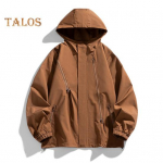 Meeste s&uuml;gisjope, talve kapuutsiga tuulejakk Softshell vabaaja mantel &otilde;ues matkamise topp rattas&otilde;iduks jooksmiseks M khaki