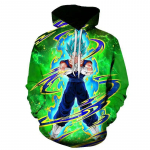 2024 National Trend Hip-Hop kapuutsiga dressipluus Meeste Dragon Balli lahingu&uuml;likond 3D-printimistoode Hoodie Spordis&auml;rk S