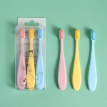 3 komplekti pehmed hambaharjad lastele vanuses 2&ndash;6 aastat, Macaron Colors, v&auml;ikesed hambaharjad 3 Pack