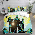 3D HELLDIVERS 2 Voodipesukomplektid Tekk Tekikott Voodikate Tekikott Padjap&uuml;&uuml;ri Komplektid Laste T&auml;iskasvanu Suurused Kodu Tekstiilile 70x133cm 2pcs