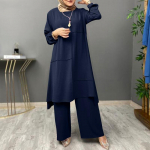 Ramadani kaheosalised komplektid s&auml;rkkleit p&uuml;ksid naiste moslemite komplektid s&auml;rgi pluus Musulman ansamblid Maroko kaftani kleit XL