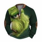 Meeste Retro Casual gradienttr&uuml;kiga kampsun L