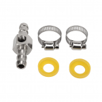 K&uuml;tusesurve T liitmiku adapter T liitmiku adapter 304 roostevabast terasest kummist, suure j&otilde;udlusega k&uuml;tuse manomeetri v&otilde;i anduri jaoks