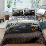 Luksuslik sportauto voodipesukomplekt Must Valge V&otilde;idus&otilde;iduratas Voodipesu Pol&uuml;ester Tekikott Padjap&uuml;&uuml;rikuga Teismelistele 70x133cm 2pcs
