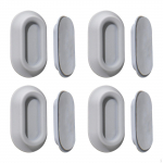 4 Pieces Remote Holder Wall Mounted, Easy to Install Sturdy Self Sticky TV Control Rack for
