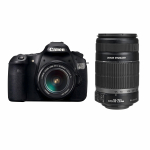 Canon EOS 60D digitaalne peegelkaamera + EF-S 18-55mm f/3.5-5.6 IS + EF-S 55-250mm f/4-5.6 IS II suumobjektiiv must