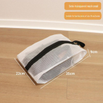 L&auml;bipaistev niiskuskindel jalan&otilde;ude hoiukott: Hallituskindel t&otilde;mblukuga reisisuss ja saapa tolmukate mesh small size 22*9*35cm