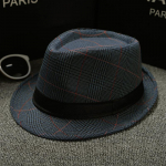 Puuvillane ja linane kangas Panama &uuml;hev&auml;rviline silindrim&uuml;ts jazzm&uuml;ts p&auml;ikesek&uuml;bar Meeste ja naiste paar Briti p&auml;ikesem&uuml;ts (about 58cm) adult