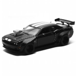 Cool &Scaron;ikk Auto 1/36 Dodge Challenger SRT Hellcat Kokkupandud Modifitseeritud M&auml;nguauto Mudel Valatud Sulamist Miniatuur Kollektsioon Kingitus must