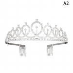 1 tk Bling Crown Tiara s&uuml;nnip&auml;eva-aastap&auml;evakaunistus &Otilde;nnelikud naised 21. 30. s&uuml;nnip&auml;evaks Satiinist v&ouml;&ouml;ga peotarbed