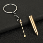 1 tk kaasaskantav mudel k&otilde;rva lusikas v&otilde;tmehoidja messingist simulatsioon Bullet Gourd tarvikud kingituseks seljakoti tarvikud