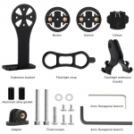 Jalgrattakompuutri hoidik, jalgratta lenkstangi kaamerakinnitus, MTB maanteerattas&otilde;it, stopper, spidomeetri kronstein Garmin Edge Brytoni CatEye jaoks must