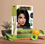 INDUS VALLEY - Natural Hair Colour | Damage Free Gel Hair Color For Women & Men | BLACK - 220ML