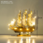 Loov purjekas mudel elutuba kodu dekoor kaunistus veinikapp veranda raamaturiiul laua kaunistus tuledega kingituseks