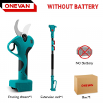 ONEVAN 45mm Harjadeta Teleskoopvarrega Oksak&auml;&auml;rid 2800W K&otilde;rgete Oksade L&otilde;ikur 2 &Uuml;hes Aianduslik T&ouml;&ouml;riist Makita 18V Aku jaoks Without Battery