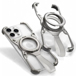 360 &deg; Magnetiline P&ouml;&ouml;rlev Klamber Metallist Telefoni&uuml;mbris iPhone 16 Pro Max 16promax Magsafe Alumiiniumsulamist Raamitu P&otilde;rutuskindel Kate For iPhone 16 Pro Max must