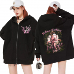 Melanie Martinez Portals T&otilde;mblukuga Huppar Naistele Unisex Vabaaja Dressipluus L must