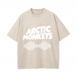 Arctic Monkeys'i inspireeritud T-s&auml;rk - Albumite loendi kritseldusprindiga vintage T-s&auml;rk meestele naistele hiphop punk l&uuml;hikeste varrukatega T-s&auml;rgid t&auml;navamood S