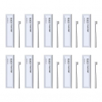 10 tk &uuml;hekordselt kasutatavad hambaharjad, eraldi pakitud pehmete harjastega hambaravi &Uuml;hekordsed reisihambaharjad hotellidele telkimiseks valge