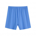 Men Underwear Mid-rise Elastic Waistband Loose Fit Shorts Briefs Solid Color Breathable Middle-aged Shorts XXL helesinine v&auml;rv