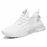 Meeste vabaajaspordijalatsid Hingavad kerged tossud &Otilde;ues Lendavad kuduvad Jooksujalatsid Sportlikud s&ouml;rkimise tennised jalatsid 40 valge