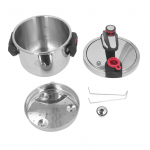 Elektriline kiirkeedupott 6L 304 roostevaba teras 2 k&auml;iku pliidipealne multikeetja survekeedupott L