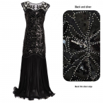 1920ndate Retro Beaded V&otilde;rk Sequin &Otilde;htukleit - Euroopa & Ameerika Pulmakleit Large