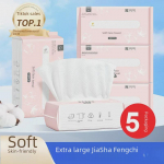 Nabobei 5-pakki &uuml;hekordselt kasutatavaid n&auml;opesur&auml;tikuid - Eriti suured, paksud, pehmed, puuvillast, ei eralda kiude Pink Single Pack Extra Thick 20cm