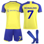 2223 Al-Nassr FC Home Jerseys laste jalgpalli treeningkost&uuml;&uuml;mi komplekt 16