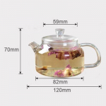 200 ml l&auml;bipaistvast klaasist teekann veekann Kuumakindel Kung Fu teekannu karahvin vee jaoks limonaadi teen&otilde;ude jaoks Kodut&ouml;&ouml;riist