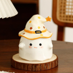 Naljakas Kummitus Keraamilised Kruusid Kohvitassid Kaantega Kontor P&auml;rastl&otilde;unane Tee Kohvitass Halloween ja Lihav&otilde;tted Kingitused S&otilde;brad 350ml kollane