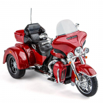 1/9 M&otilde;&otilde;tkava Harley Davidson TRI GLIDE ULTRA Luksuslik Kolmerattaline Jalgratas Sulamist Valatud Mudelmootorratas Heli ja Valgusega P&uuml;hadekingitused Poisis&otilde;brale punane