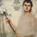 LP Andrew Davis - Faure Reekviem / Pavane 25AC679 CBS/SONY Jaapan Klassikaline Kasutatud