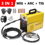 AC 220V 3 in 1 MIG/ARC/TIG elektriline keevitusmasin LCD digitaalne k&auml;eshoitav keevitaja invertert&ouml;&ouml;riist